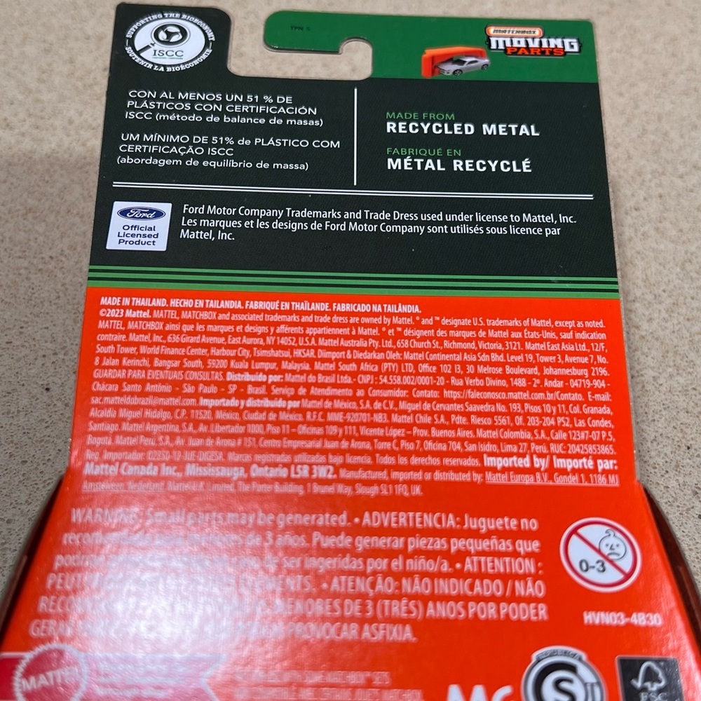 Ford 1969 Mustang Boss 302 - Diecast - Matchbox Moving Parts Edition - Picture 3 of 3